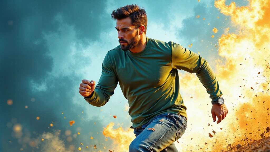 Man feeling energetic and strong