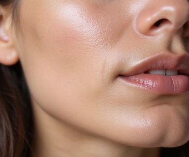 Smooth, radiant skin with a subtle glow, representing anti-aging effects.